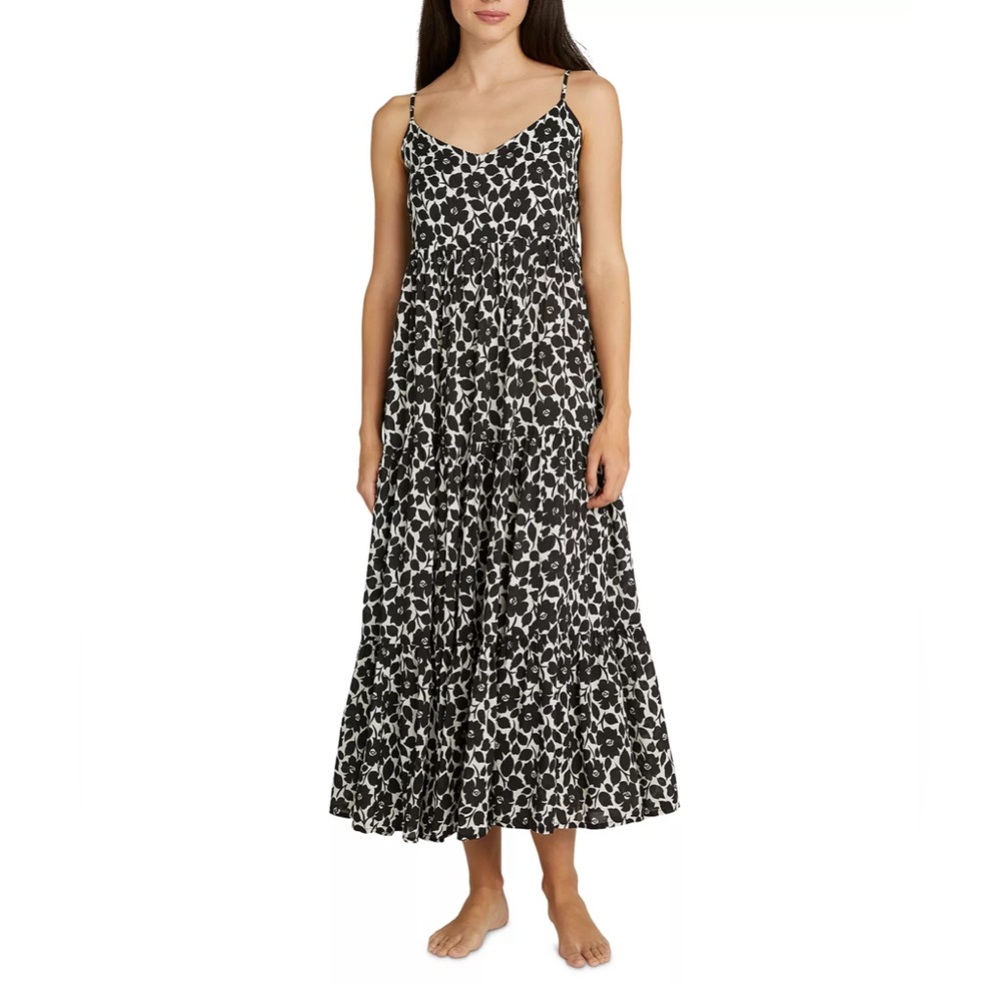 NWT Kate Spade Floral Tiered Midi Cover-Up Dress